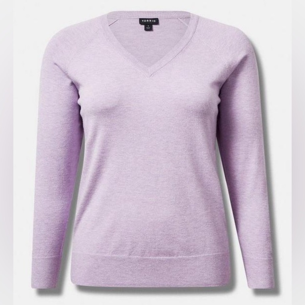 Torrid Everyday Soft V-Neck Raglan Sleeve Sweater